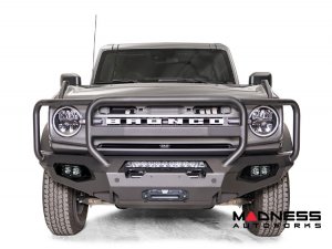 Ford Bronco Front Bumper - Fab Fours - Matrix - w/ Full Guard